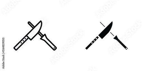 Knife sharpener icon Simple vector illustration for graphic and web design.