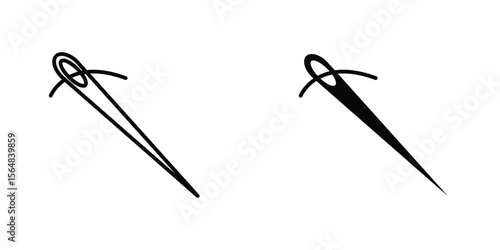 Needle icon Simple vector illustration for graphic and web design.