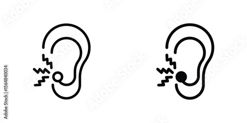 Otitis icon Simple vector illustration for graphic and web design.