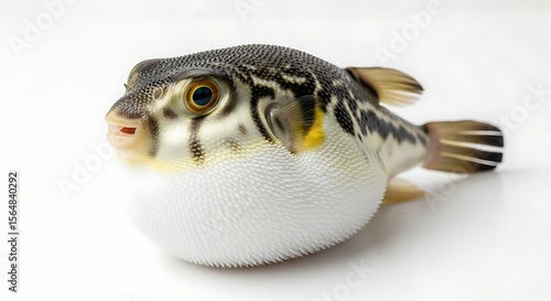 Isolated pufferfish fugu tetraodontidae blowfish marine life ocean sea animal wildlife nature exotic species pet