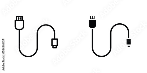 Phone cable icon Simple vector illustration for graphic and web design.