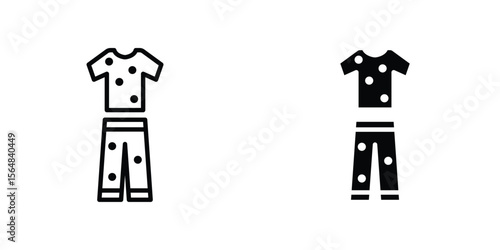 Pijama icon Simple vector illustration for graphic and web design.