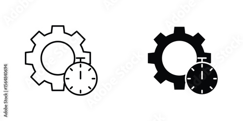 Productivity icon Simple vector illustration for graphic and web design.