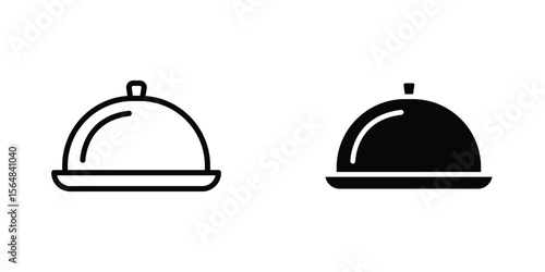 Restaurant Tray icon Simple vector illustration for graphic and web design.
