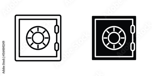 Safe icon Simple vector illustration for graphic and web design.