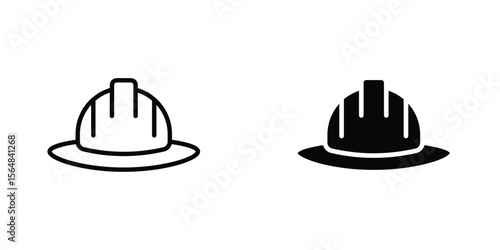 Safety helmet icon Simple vector illustration for graphic and web design.