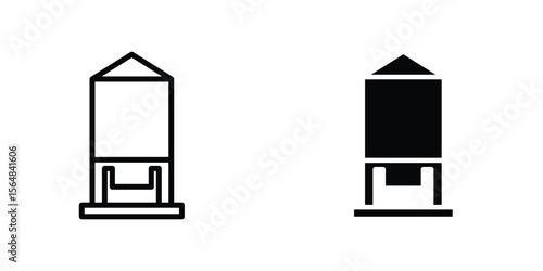 Silo icon Simple vector illustration for graphic and web design.