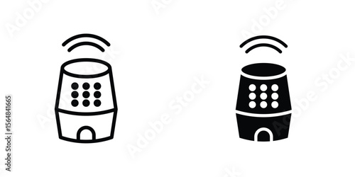 Smart speaker icon Simple vector illustration for graphic and web design.