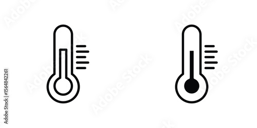 Thermometer icon Simple vector illustration for graphic and web design.