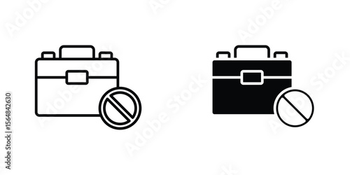 Unemployment icon Simple vector illustration for graphic and web design.