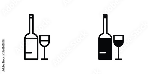 Vodka icon Simple vector illustration for graphic and web design.