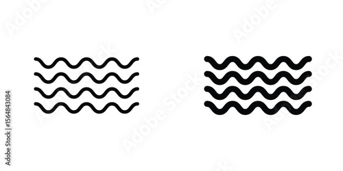 Wave icon Simple vector illustration for graphic and web design.