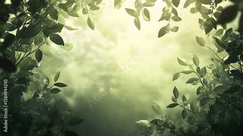 Wallpaper Mural Serene Green Forest Sunlight Leaves Background Torontodigital.ca