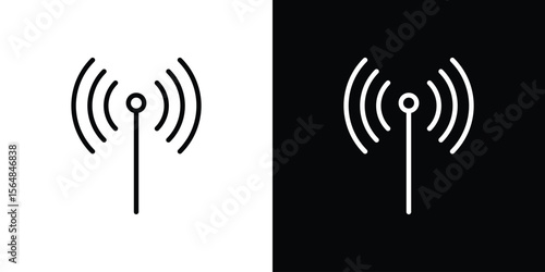 Antenna icon Logo. Vector Illustration. EPS Illustration.