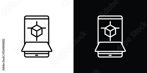 Ar apps icon Logo. Vector Illustration. EPS Illustration.