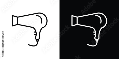Blow dryer icon Logo. Vector Illustration. EPS Illustration.