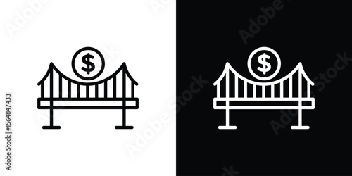 Bridging loan icon Logo. Vector Illustration. EPS Illustration.
