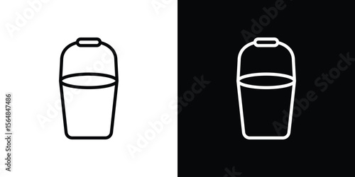 Bucket icon Logo. Vector Illustration. EPS Illustration.