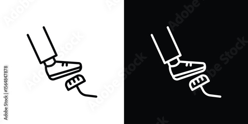 car pedal icon Logo. Vector Illustration. EPS Illustration.