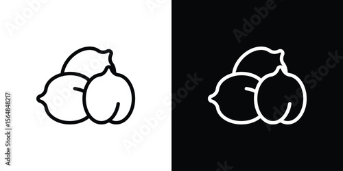 Chickpeas hummus icon Logo. Vector Illustration. EPS Illustration.