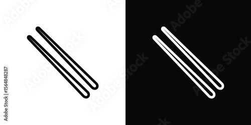Chopsticks icon Logo. Vector Illustration. EPS Illustration.