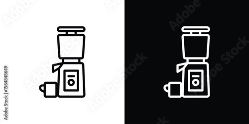 Cold pressed juicer icon Logo. Vector Illustration. EPS Illustration.