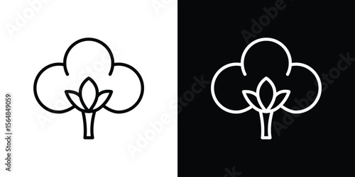 Cotton icon Logo. Vector Illustration. EPS Illustration.