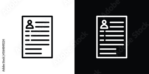 Curriculum icon Logo. Vector Illustration. EPS Illustration.