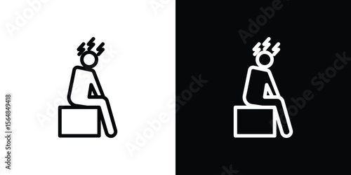 Depression icon Logo. Vector Illustration. EPS Illustration.