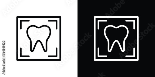 Dental X ray icon Logo. Vector Illustration. EPS Illustration.