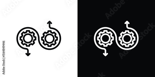 Devops icon Logo. Vector Illustration. EPS Illustration.