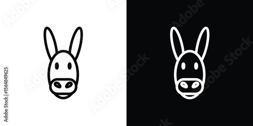 Donkey icon Logo. Vector Illustration. EPS Illustration.
