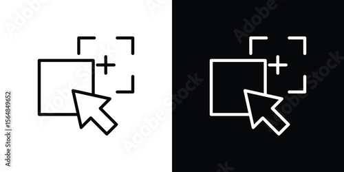 Drag and drop icon Logo. Vector Illustration. EPS Illustration.