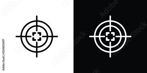 Gun target icon Logo. Vector Illustration. EPS Illustration.