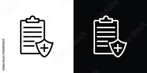 Health insurance icon Logo. Vector Illustration. EPS Illustration.