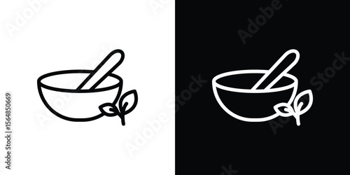 Herbal medicine icon Logo. Vector Illustration. EPS Illustration.