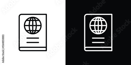 Immigration icon Logo. Vector Illustration. EPS Illustration.