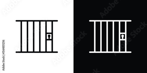Jail icon Logo. Vector Illustration. EPS Illustration.