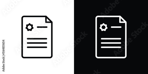 License icon Logo. Vector Illustration. EPS Illustration.