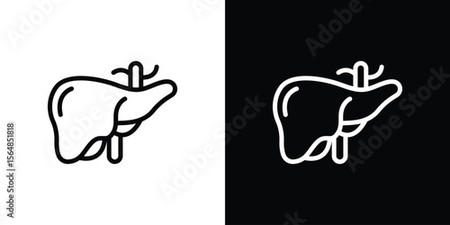 Liver icon Logo. Vector Illustration. EPS Illustration.