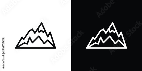 Mountain icon Logo. Vector Illustration. EPS Illustration.