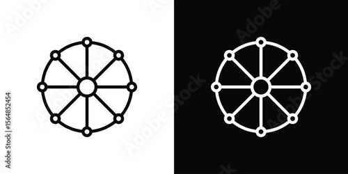Multichannel icon Logo. Vector Illustration. EPS Illustration.