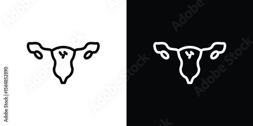 Pelvic inflammatory disease icon Logo. Vector Illustration. EPS Illustration.