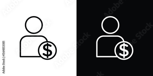 Personal loan icon Logo. Vector Illustration. EPS Illustration.