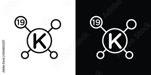 Potassium icon Logo. Vector Illustration. EPS Illustration.