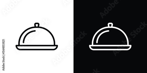 Restaurant Tray icon Logo. Vector Illustration. EPS Illustration.