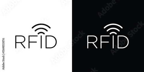 RFID icon Logo. Vector Illustration. EPS Illustration.