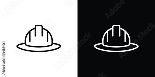 Safety helmet icon Logo. Vector Illustration. EPS Illustration.