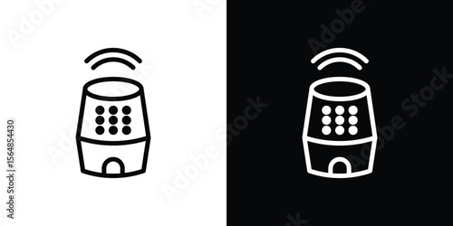 Smart speaker icon Logo. Vector Illustration. EPS Illustration.