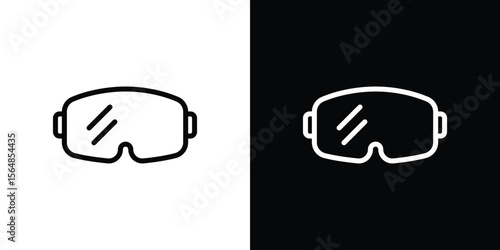 Snow Goggle icon Logo. Vector Illustration. EPS Illustration.